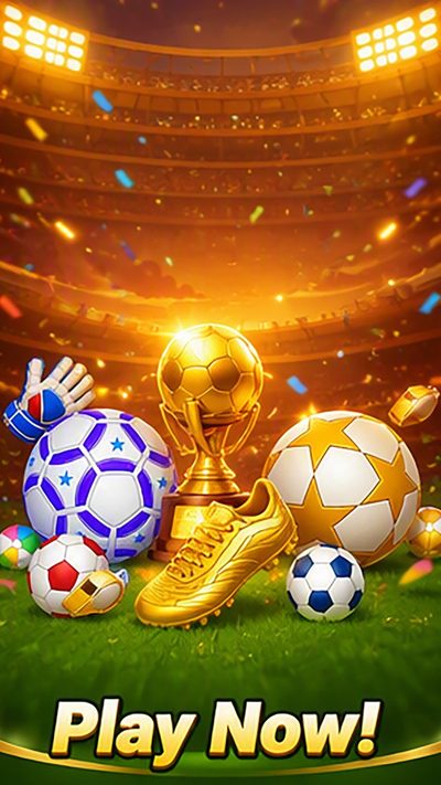 Trophy celebration with confetti and golden cleat