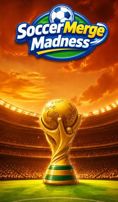 Golden World Cup style trophy on the pitch